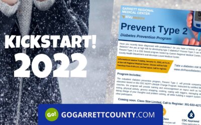 KICKSTART 2022 – January 9, 2022 – Garrett Regional Medical Center Prevent Type 2 – Diabetes Prevention Program Informational Session Details