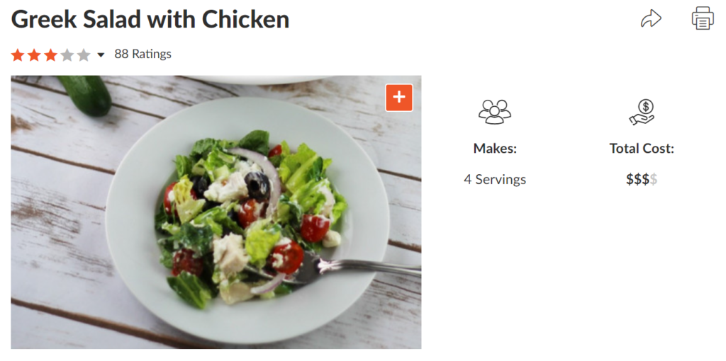 KICKSTART 2022 – January 27, 2022 – Greek Salad with Chicken Recipe ...