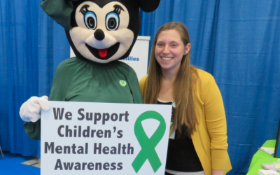 Katie Welch From The Garrett County Health Department’s Early Care Unit Shows Her Support For Mental Health Month And Children’s Mental Health Awareness Week!