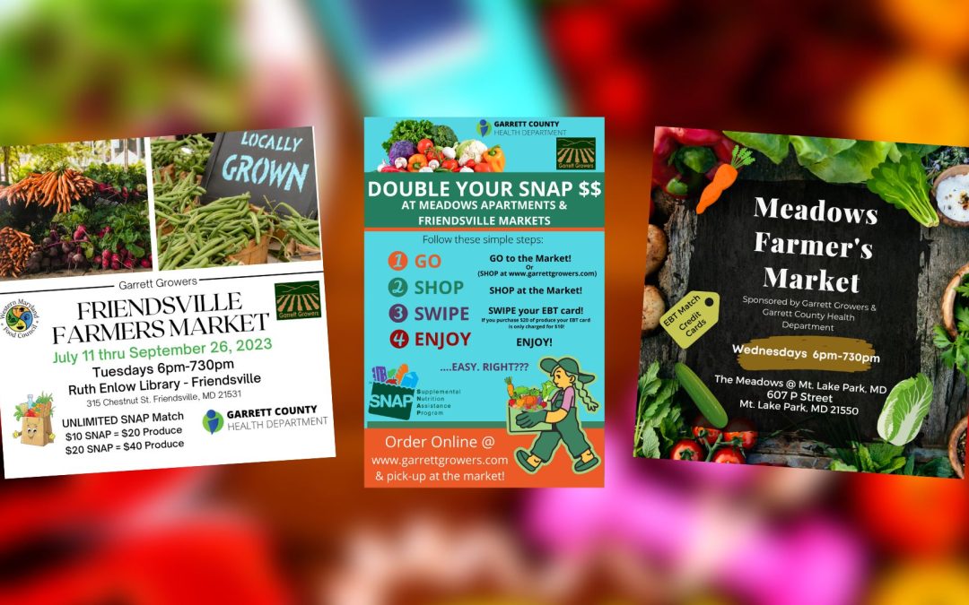 FINAL WEEK! – Friendsville & Mountain Lake Park! – Don’t Miss These Exciting Community Markets This Week! (Veggies On The Move w/ Garrett Growers)