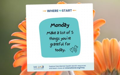 Mental Health Month: Where to Start – Monday