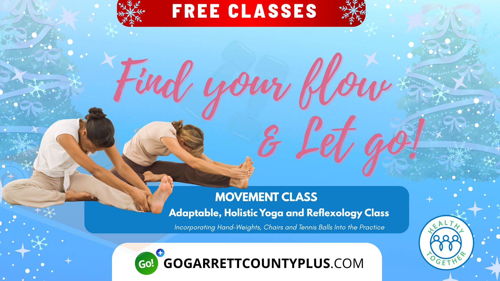 Last class before Christmas! – Free movement class at the Northern Garrett County Rescue Squad.